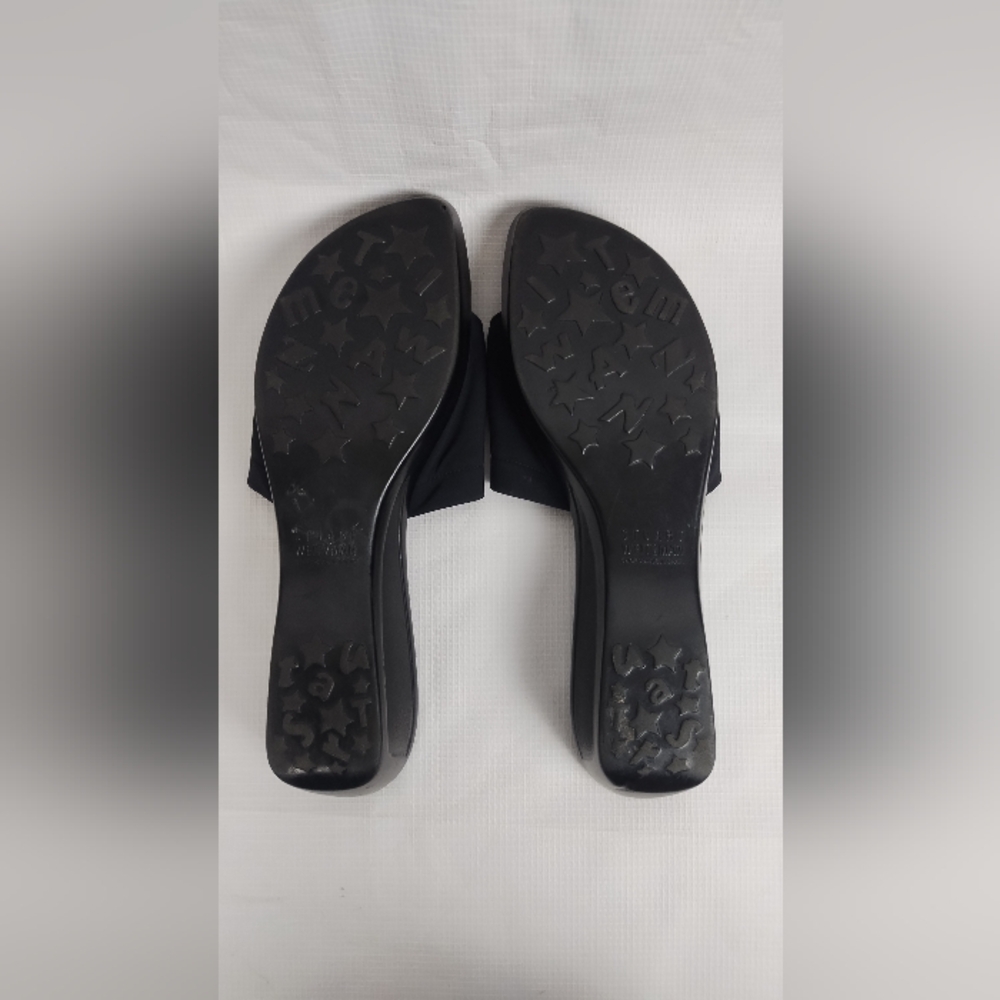 Stuart Weitzman Black Slides Size 10.5 - image 6